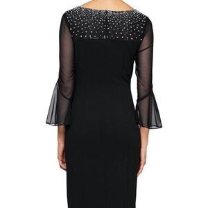 NWT Alex Evenings Black Dress size 12